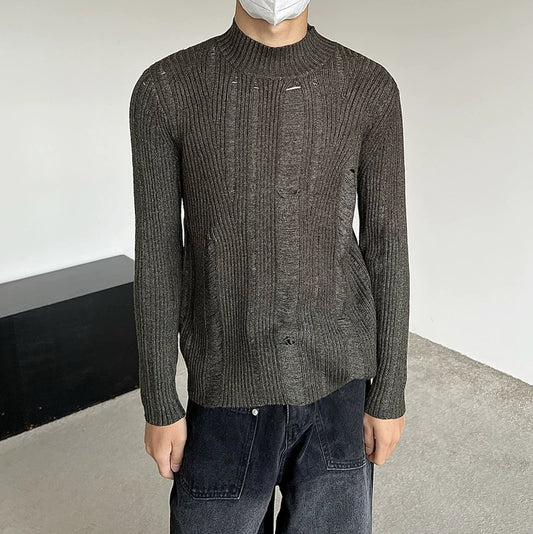 abc Ripped Pullover Sweater