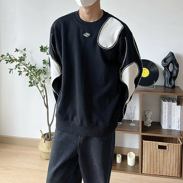 abc Retro Patchwork Sweatshirt