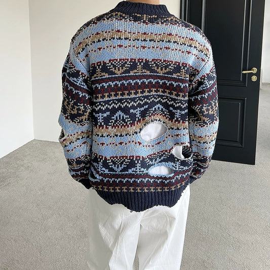 abc Vintage Pattern Sweater