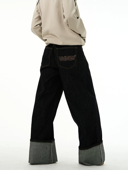 77Fight Wide Leg Bent Jeans