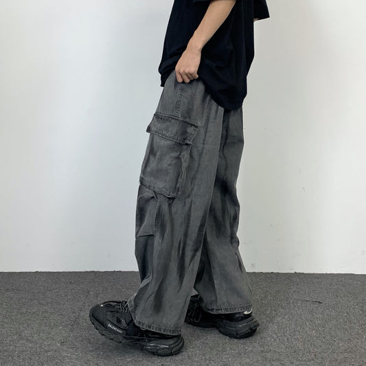 Mage Wide Cargo Dye Jeans