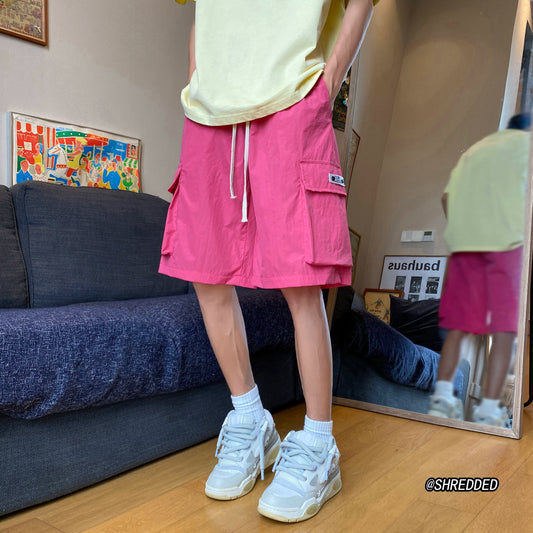 Vatican Drawstring Colorful Cargo Shorts