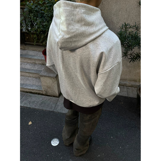 DSTR Embroidered Logo Zip-up Hoodie