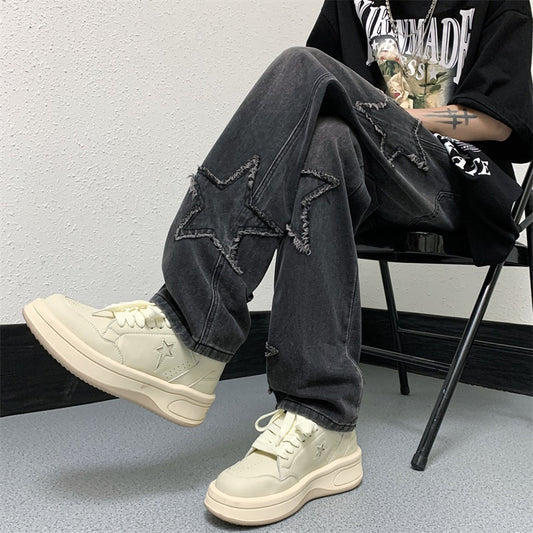 TIA Retro Star Patch Jeans