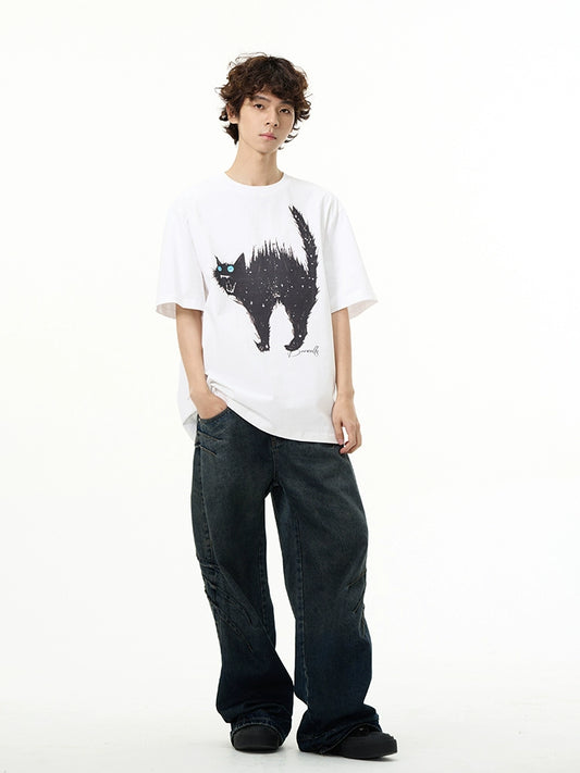 77Fight Angry Cat Tee