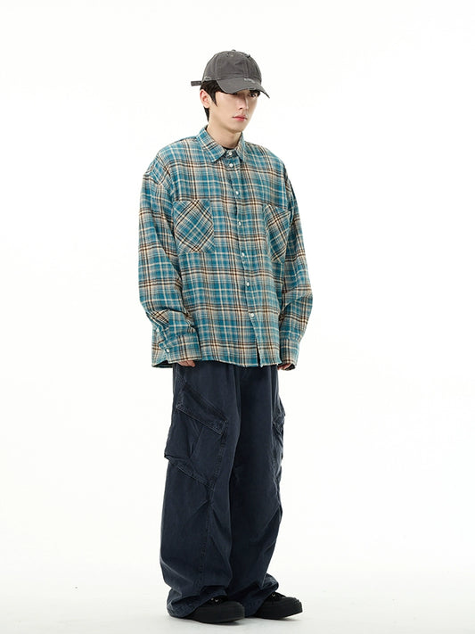 77Fight Retro Plaid Shirt