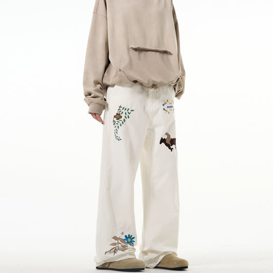 Madwitch Mixed Embroidery Jeans