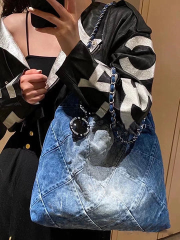 VM Denim Quilted Bag