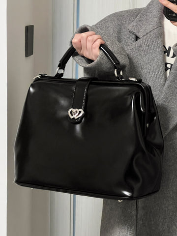 VM Convertible Heart Leather Bag