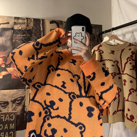 All Over Bear Sweater