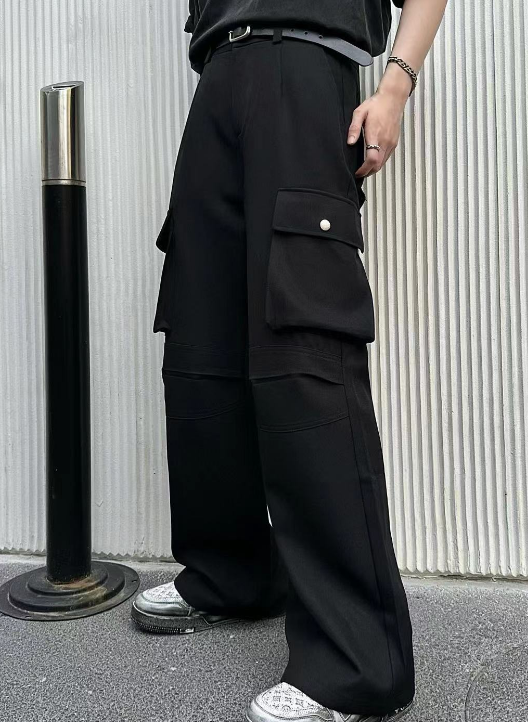 JM Multi-pocket Wide Cargo Pants