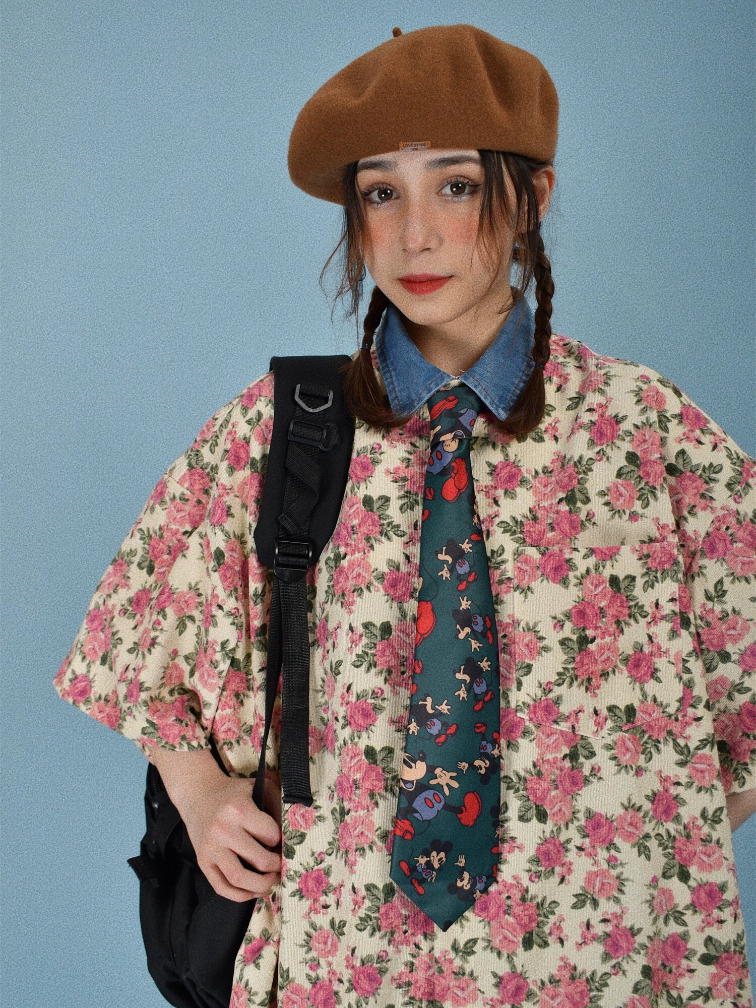 c2 Vintage Floral Pattern Shirt