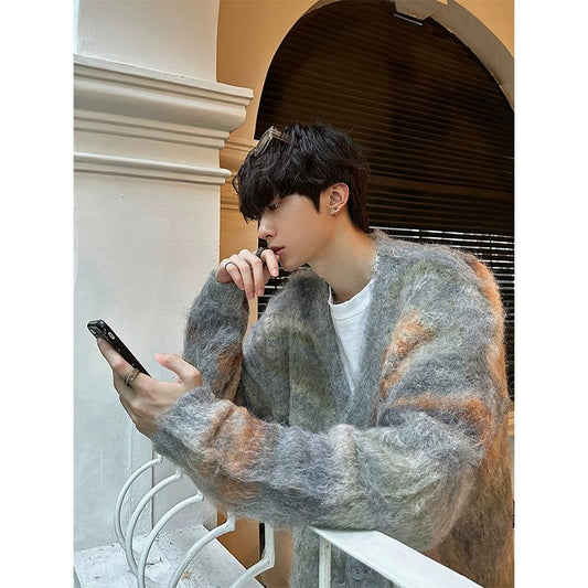 JM Rainbow Striped Cardigan Sweater