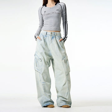 77Fight Retro Multi-pocket Jeans