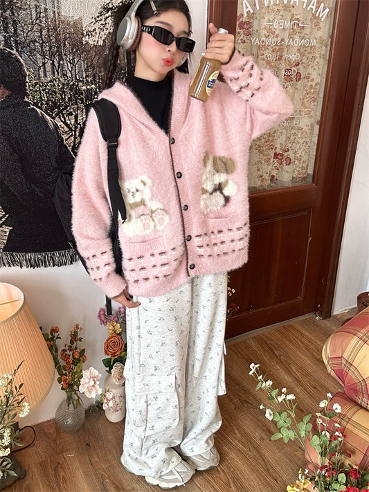 c2 Cuddly Critters Teddy Cardigan