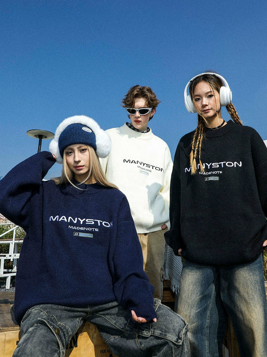 MANYSTON Signature Logo Stitch Sweater