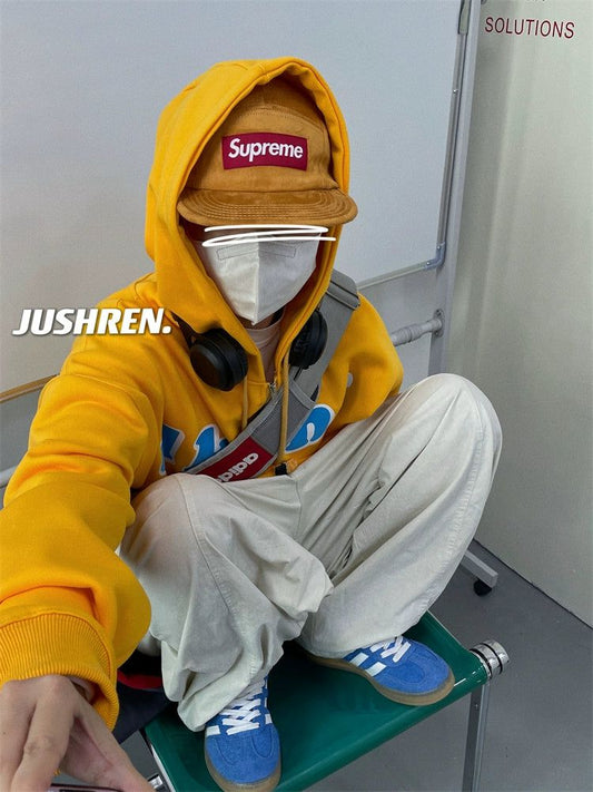 Jusho Essential Colorful Text Hoodie