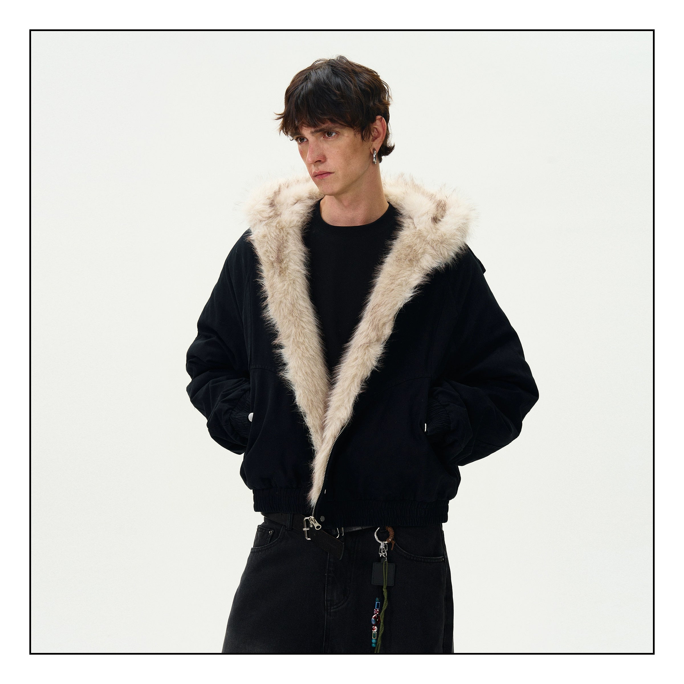 Madwitch Faux Fur Hooded Jacket