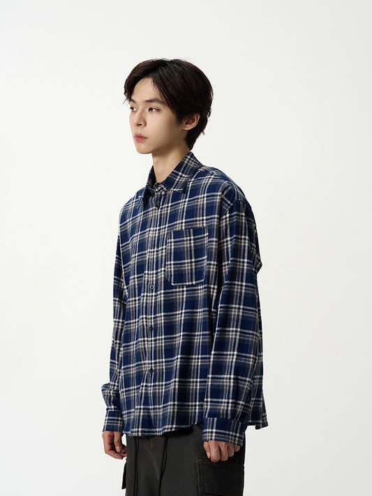 77Fight Essential Basic Plaid Shirt