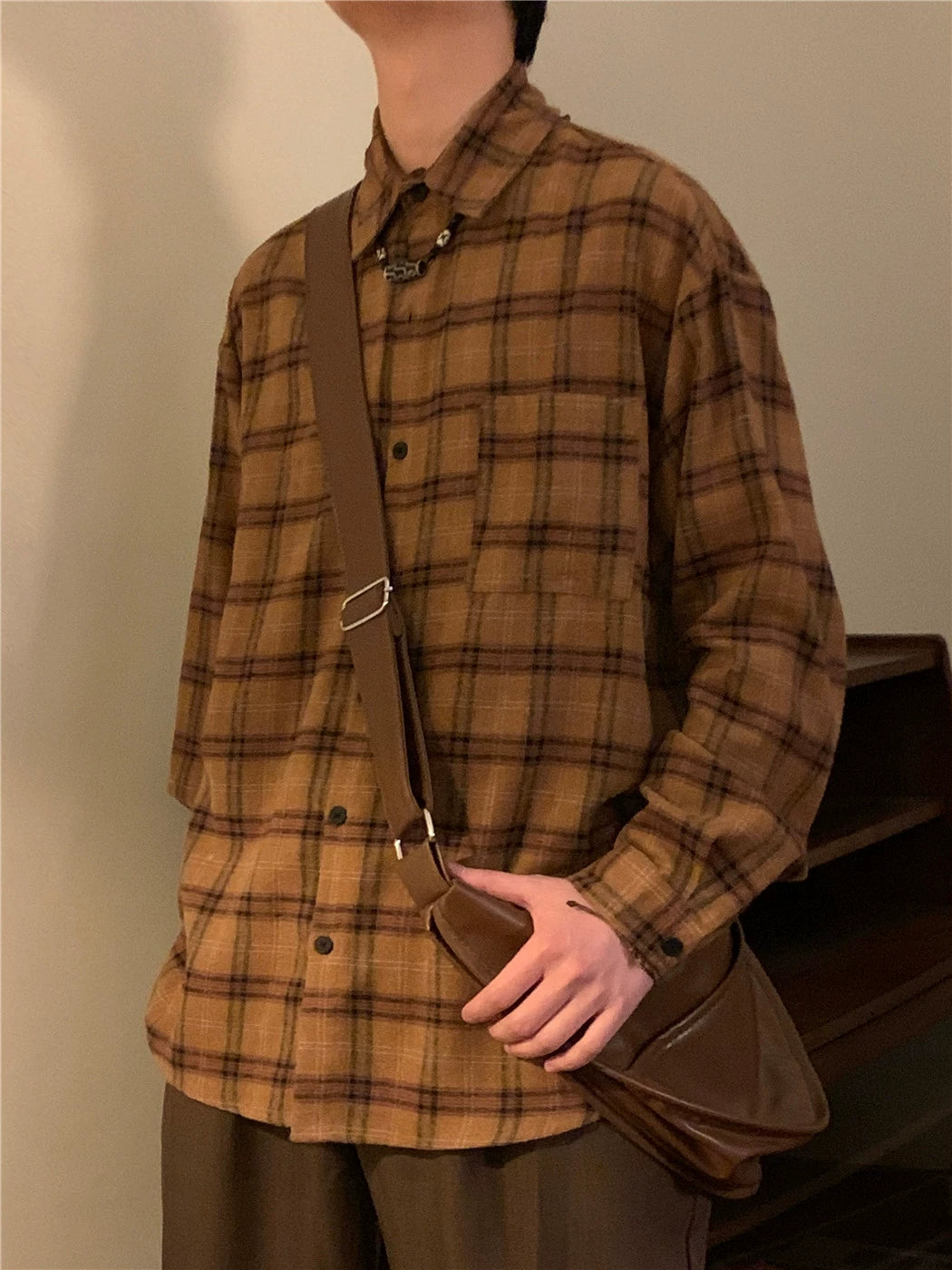 Nagawl Vintage Plaid Shirt