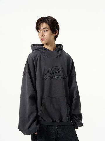 77Fight Basic Loose Hoodie