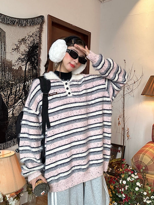 c2 Cozy Cabin Stripe Sweater