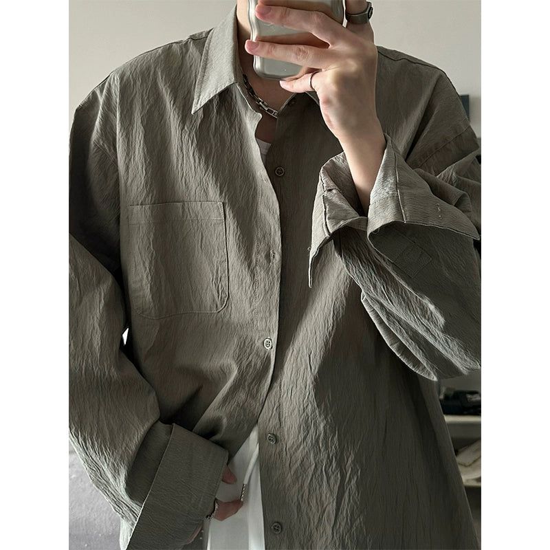 JM Essential Plain Long-sleeves Shirt