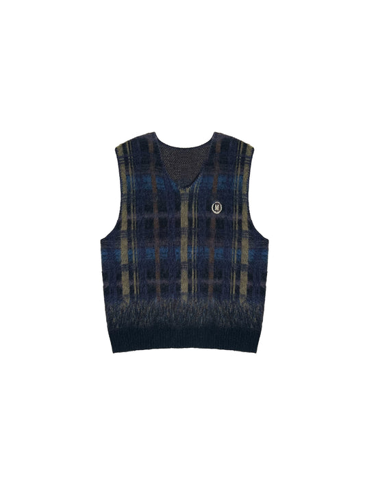 MASONPRINCE Plaid Fleece Plaid Sweater