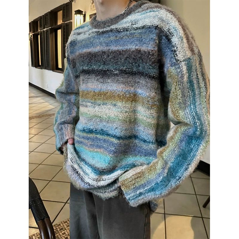 JM Vintage Colorful Striped Sweater