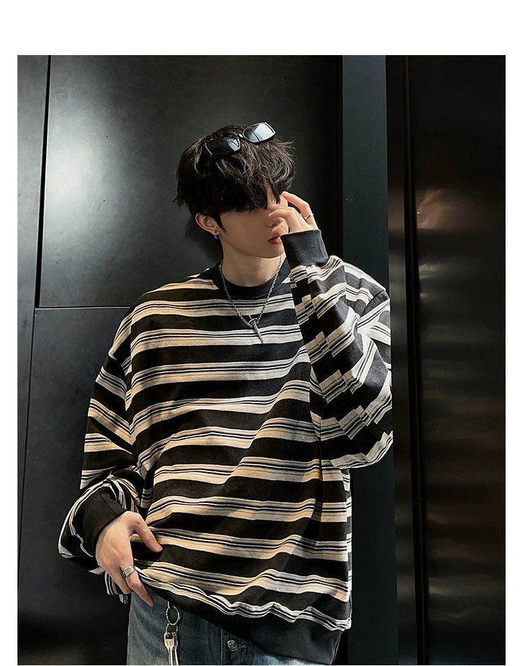 JM Essential Striped Sweatshirt