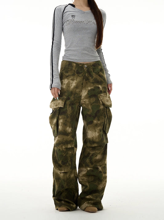 77Fight Baggy Camo Pants