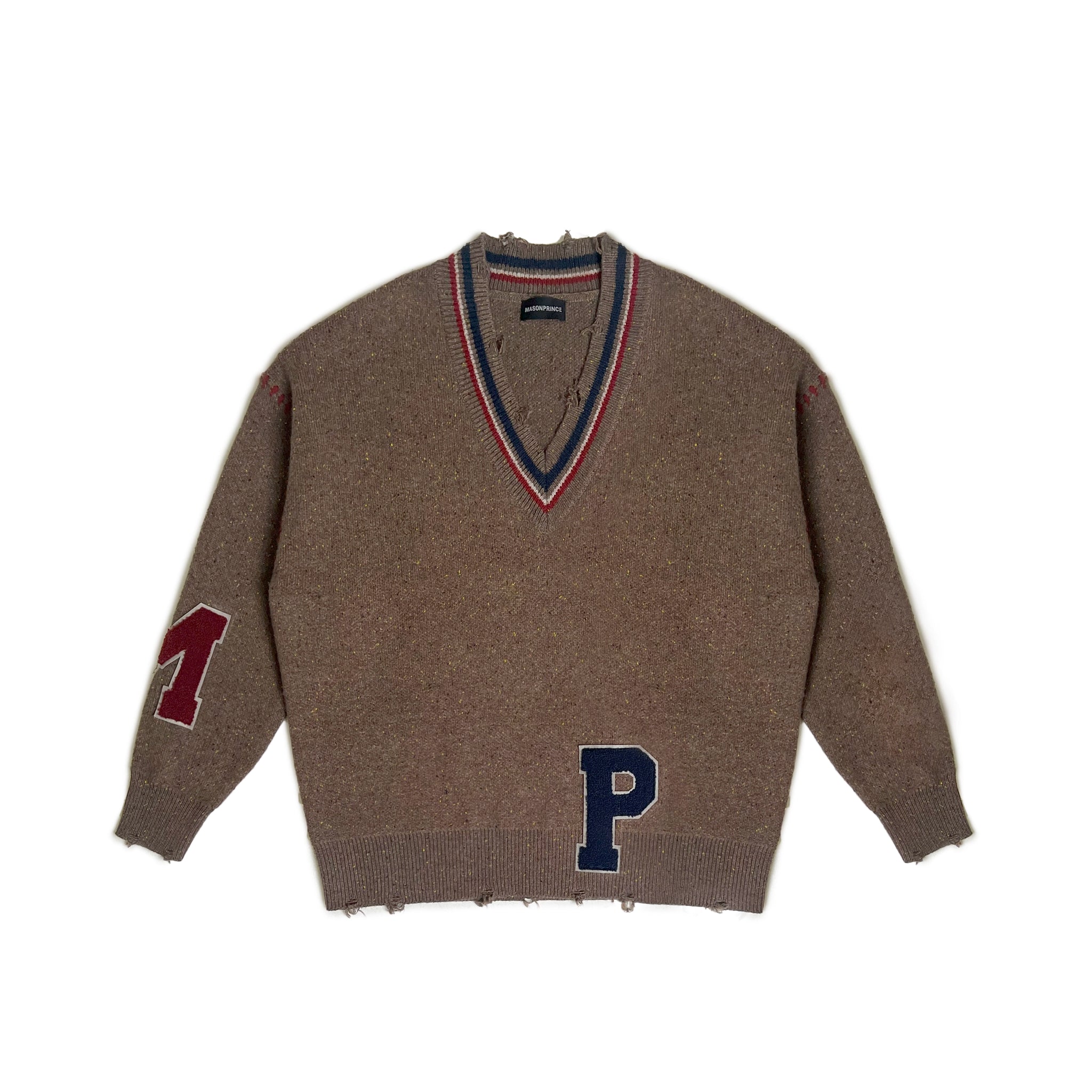 MASONPRINCE Letters Knit Sweater