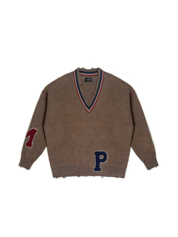 MASONPRINCE Letters Knit Sweater