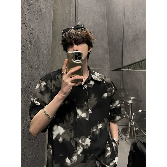 JM Short Sleeve Floral Shirt