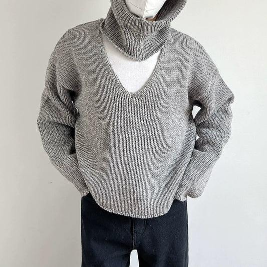 abc De-attached Collar Sweater