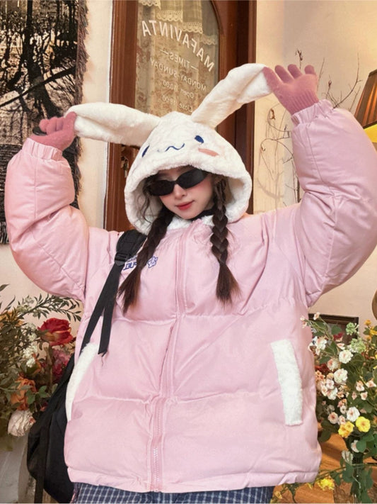 c2 Cartoon Bunny Padded Jacket