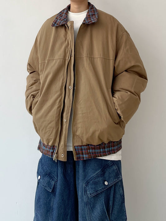 EVER Japanese Plaid Reversible Lapel Jacket