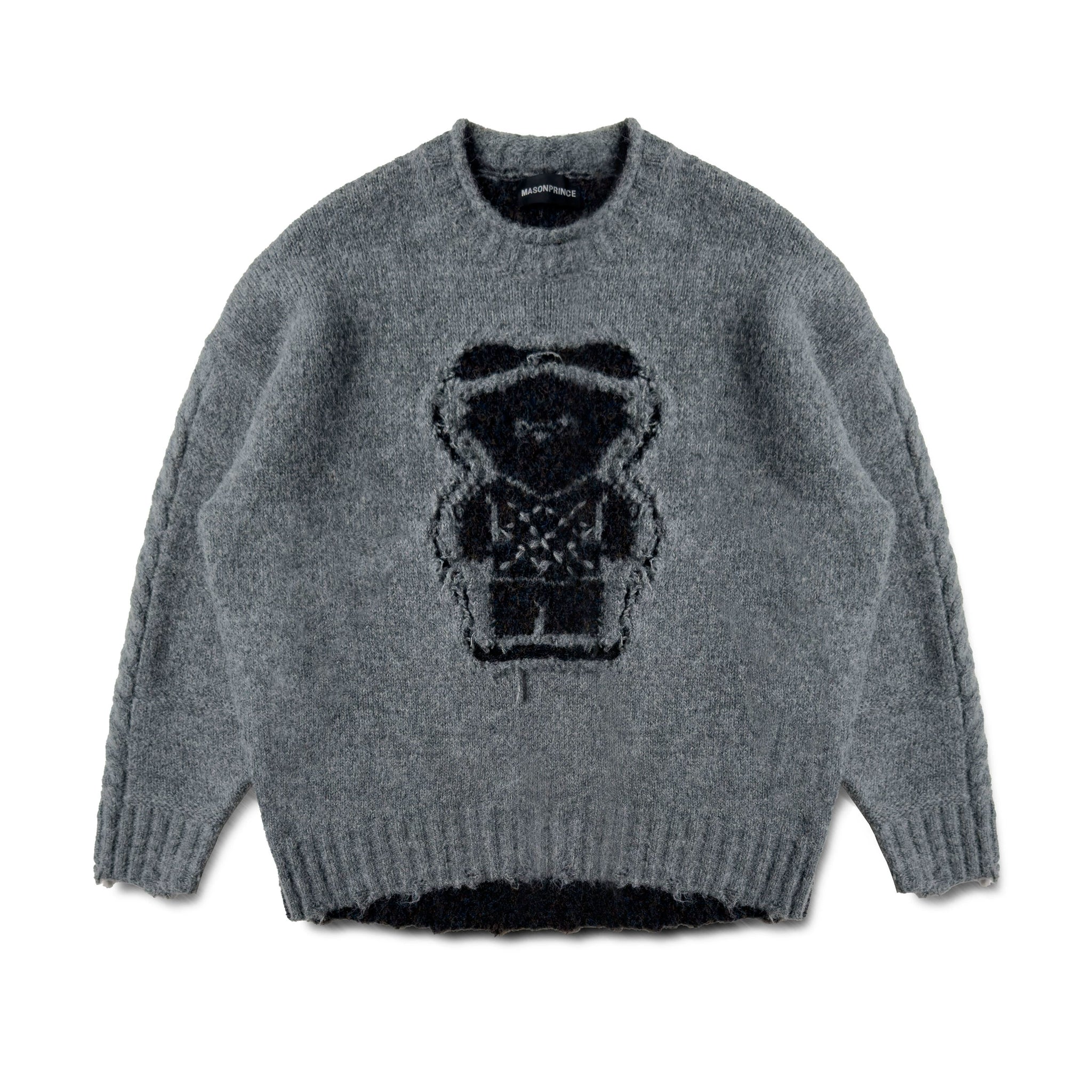 MASONPRINCE Stitched Bear Sweater