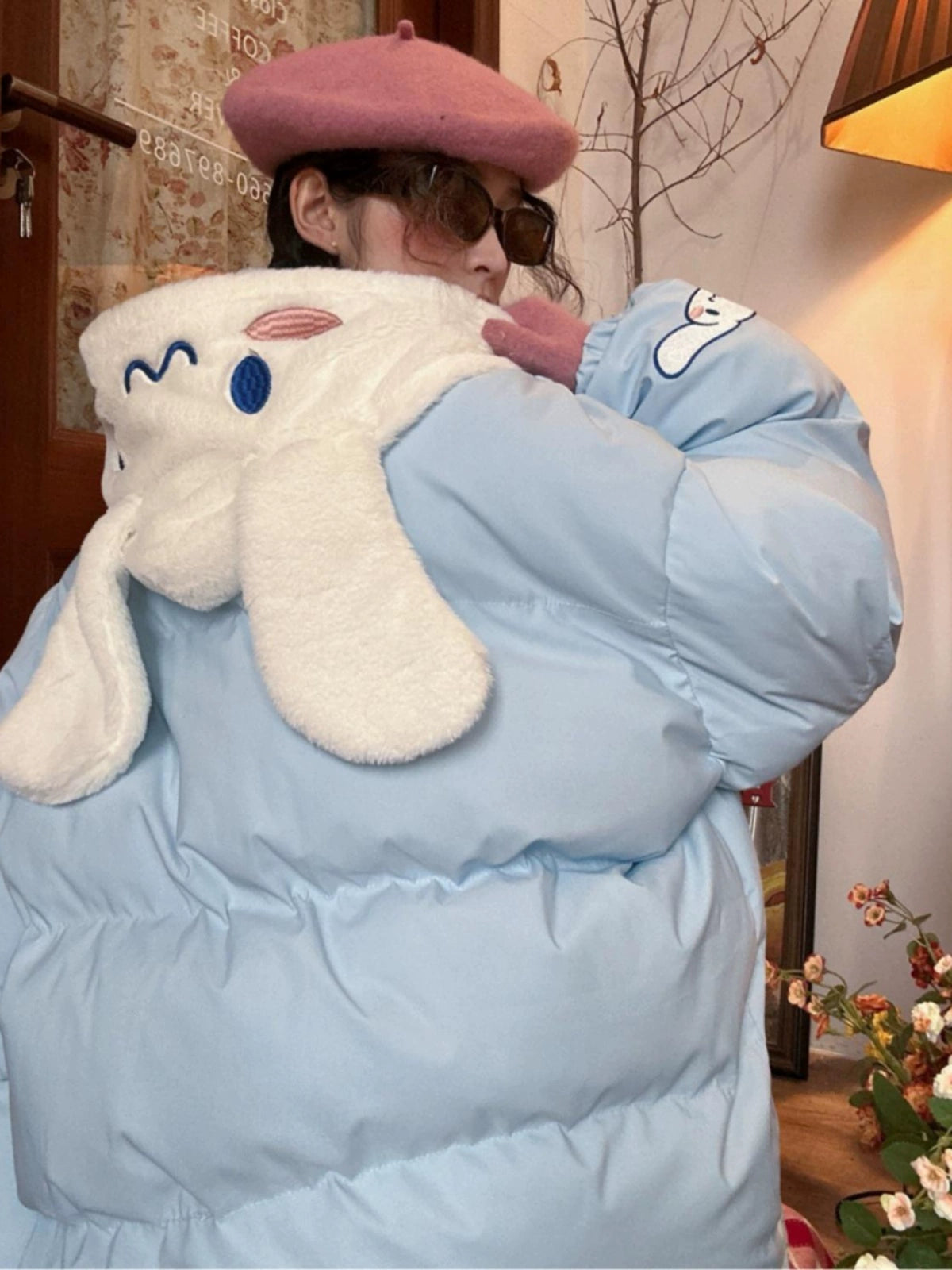 c2 Cartoon Bunny Padded Jacket