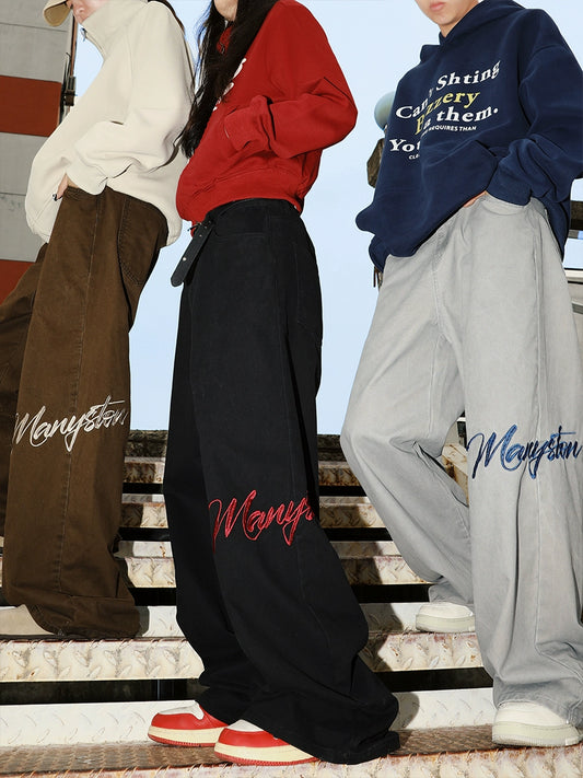 MANYSTON Side Logo Jeans