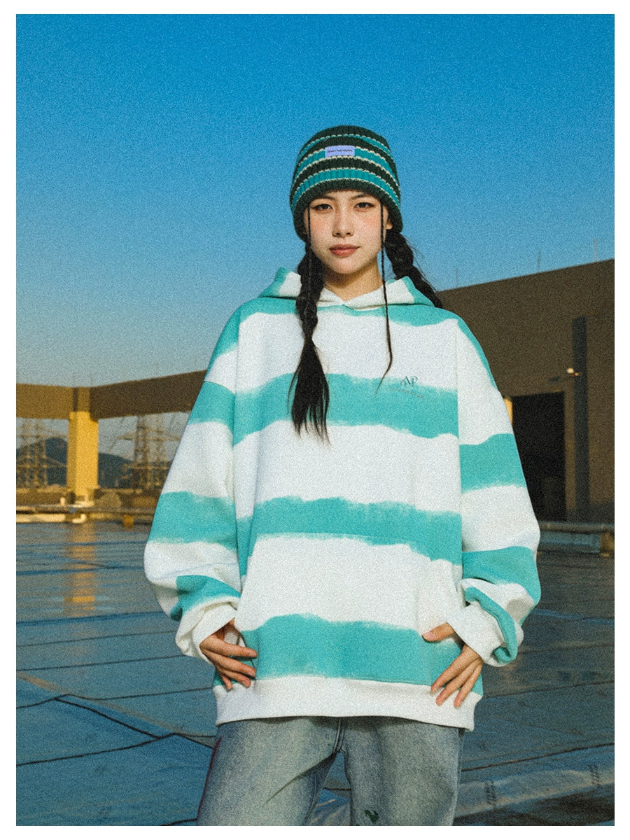 Manyston Wide Striped Hoodie