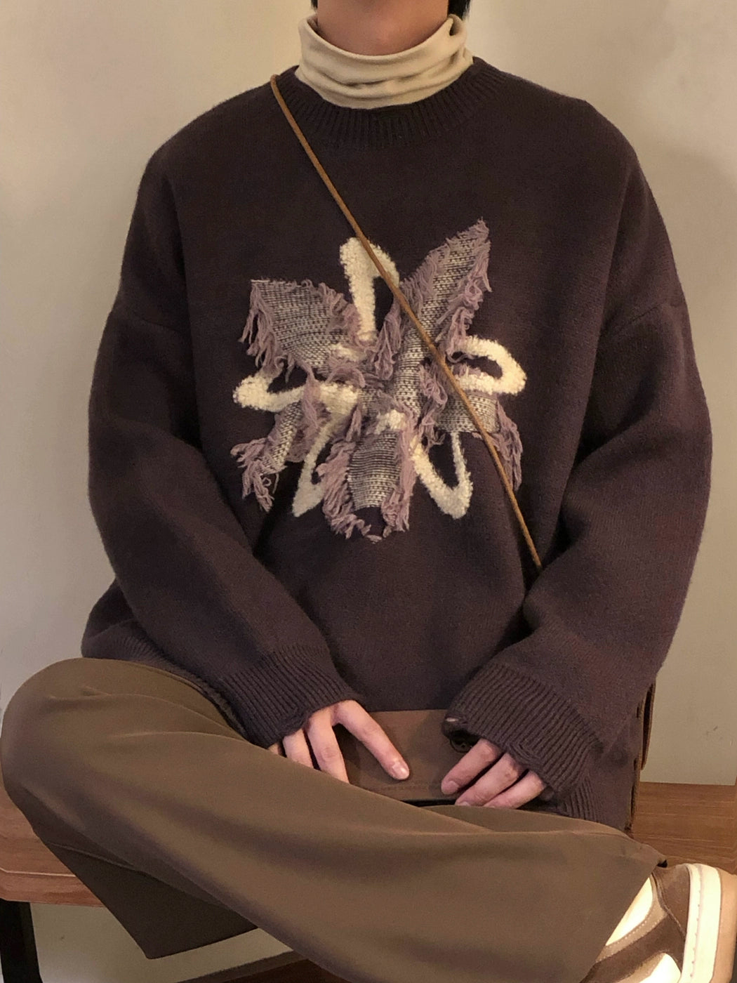 Nagawl Tassel Flower Sweater