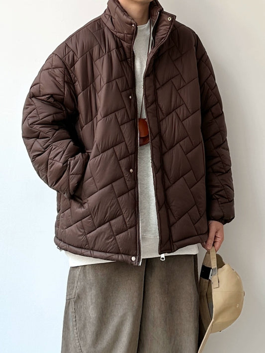 EVER Irregular Rhombic Cotton Jacket