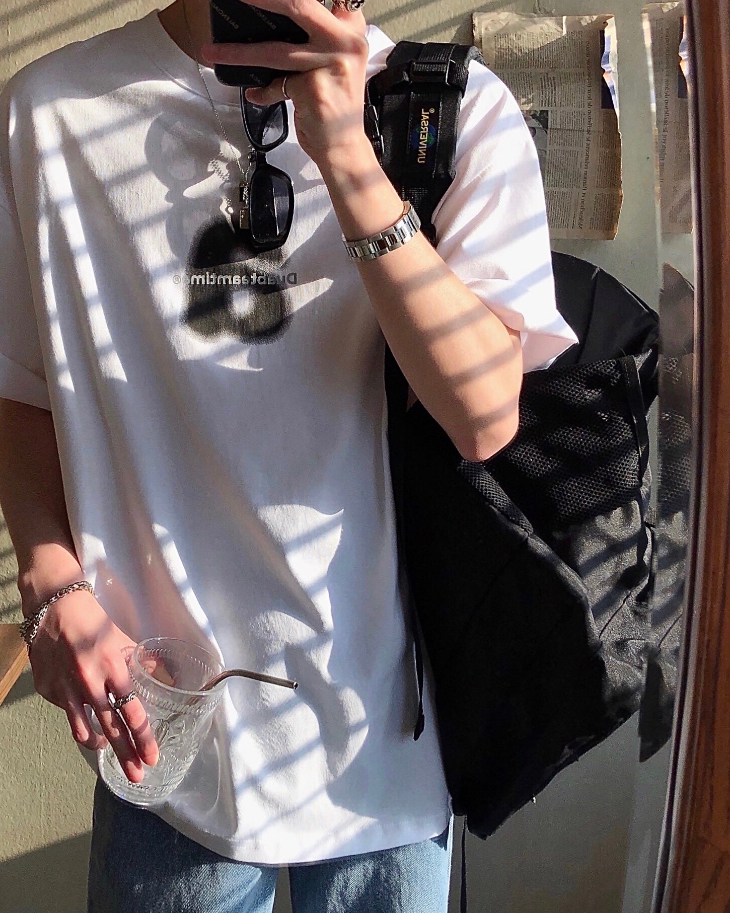 JM Faded "a" Tee