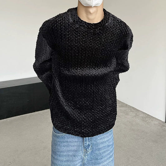 abc Dark Mesh Sweater