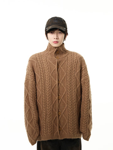 77Fight Cable Knit Sweater
