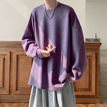 TIA Loose Velvet Sweatshirt