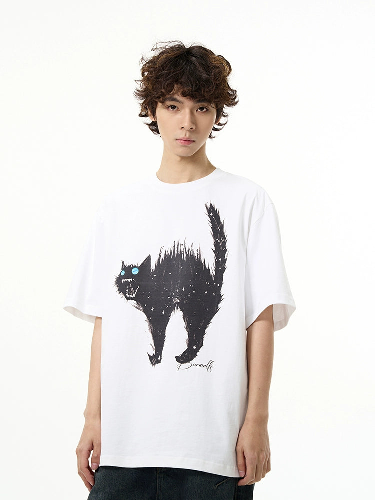 77Fight Angry Cat Tee