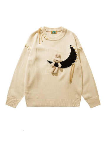 KKYES Bunny on Moon Sweater