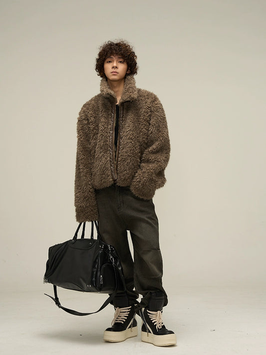 77Fight Fuzzy Fur Short Jacket